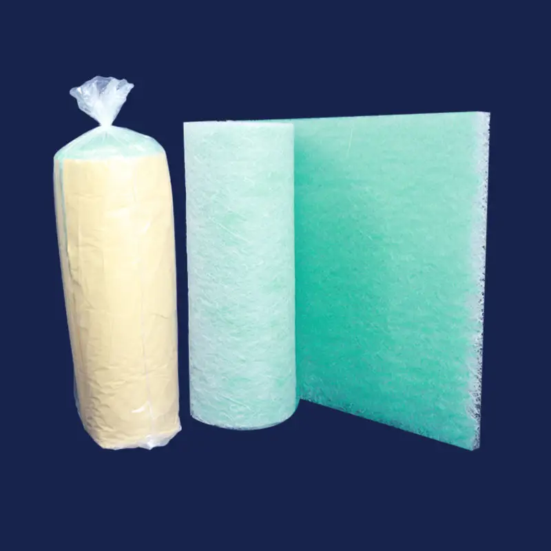 Washable Oxygen Paint Mist Filter Cotton High Temperature Synthetic Fiberglass Air Filter Media Roll Spray Booth Filters