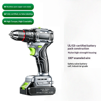 Perceuse-visseuse sans fil 21V sans balais, haute puissance, multifonctionnelle, avec batterie au lithium rechargeable, outil électrique domestique