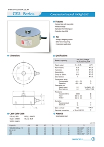 Celda de Carga de Compresión Compacta Serie CE2 de SEMICO, Corea del Sur - Diseñada para Mediciones Precisas - Product Image 3
