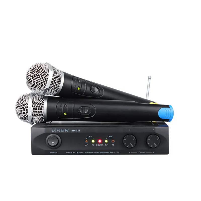 Bm523 Panas dan Toko Dual TV Profesional UHF Wireless Mikrofon
