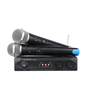 Bm523 Sıcak satış çift kanallı profesyonel uhf kablosuz mikrofon