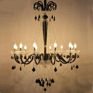 New Arrival Home Decor Indoor Lighting Black European Style Glass <b>Crystal</b> Stone for <b>Chandelier</b> - Product Image 1