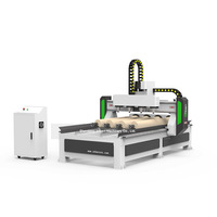 Machine de fraisage CNC pour bois ANBEN 1325 à 4 axes, moteur pas à pas/servo, contrôleur DSP Syntec RichAuto, multi-broches pour la fabrication de meubles
