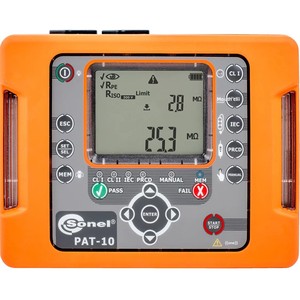 อุปกรณ์ทดสอบความแม่นยำสูง 2% ใช้พลังงานแบตเตอรี่ IP40 230V รุ่น Polonya Sonel Sa Pat-10 - Product Image 1