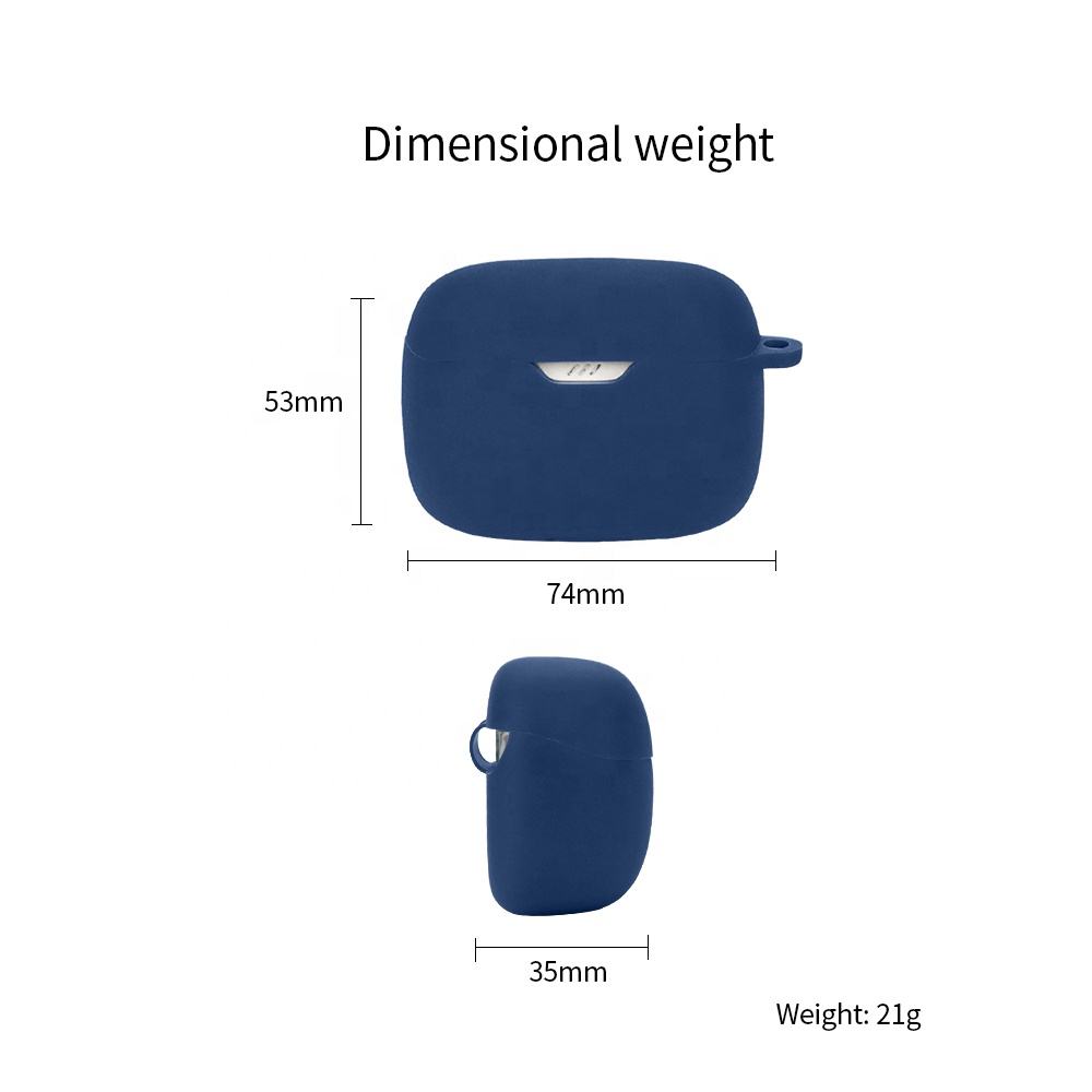 For JBL TUNE BEAM Compatible Silicone Protective Earphone Case Shockproof  with Hook for Wireless for Airpods Headphone Cases