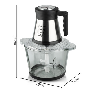 Licuadora Multifuncional de Alta Calidad con Cuchilla de Acero Inoxidable de 360 Grados, Picadora de Carne Eléctrica de Cocina, Procesador de Alimentos - Product Image 3