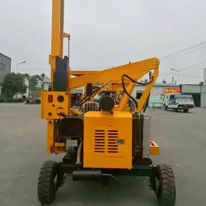 Vangrail Heistapel Bestuurder Gemonteerde Heiinstallatie Met Instelbare Slagkracht Voor Verschillende Bodemgesteldheid Trimtractor - Product Image 3