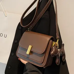 Autumn Winter Bags Fashion small Square bag brown Female 2022 Women Shoulder Bag Crossbody Brand
