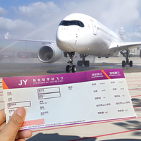 Échantillon gratuit Étiquettes adhésives personnalisées pour accessoires d'aéroport Autocollants pour carte d'embarquement en PVC PP pour caméra montre UV pour billets d'avion Express