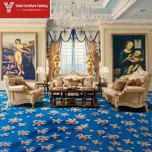 Ensemble de canapés de style européen pour la rénovation du salon, adapté aux petits et grands appartements américains, <span class=keywords><strong>canapé</strong></span> luxueux en bois massif - Product Image 5