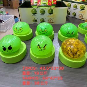 Juguete Blandito de Grinch de Navidad al por Mayor, de TPR de Ascenso Lento, Suave, Antiestrés, Sensorial, para Regalo de Fiesta, de Fábrica OEM - Product Image 5