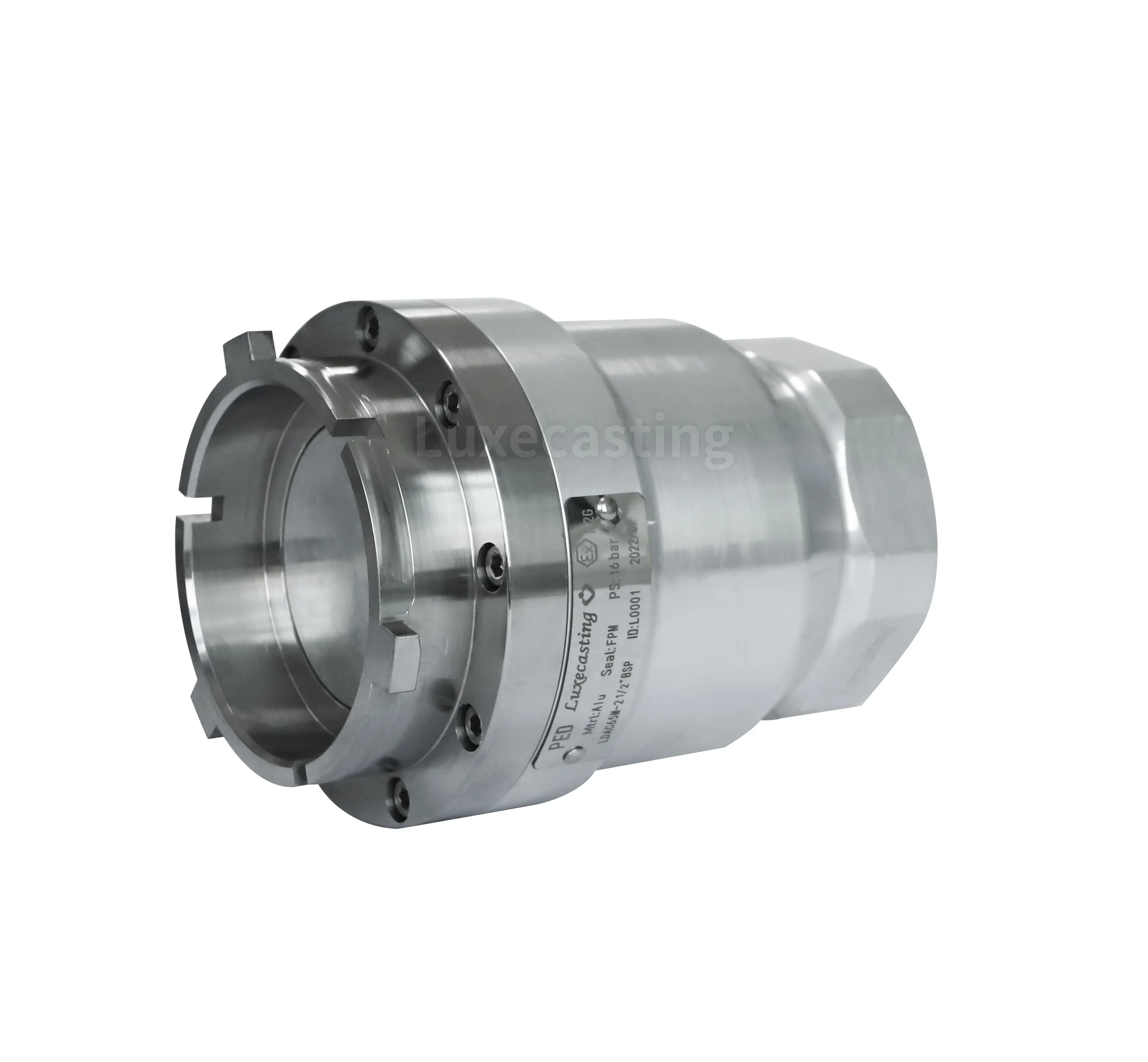 Manufacturer High Quality Stainless Steel Dry Aviation Disconnect Break Coupling Hose Unit LDDC Coupling with Flange Connection