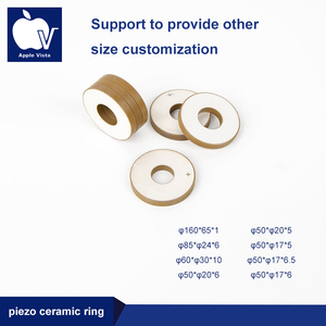 <span class=keywords><strong>Piezo</strong></span> gốm (Gốm Áp Điện pzt) đầu dò Ống ứng dụng siêu âm đường kính 3mm-80mm Tùy chỉnh hình - Product Image 5