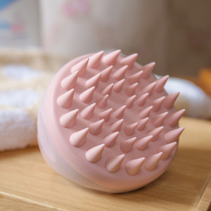 Wheat Straw <b>Brush</b> Scalp Massager Biodegradable Silicone Hair <b>Brush</b> Customized Shampoo <b>Brush</b> for Hair Growth - Product Image 3