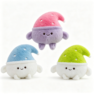 Großbestellung OEM Plüschtier Gefüllte Wolke 8 Zoll Buntes Wolkenquartett Niedliche Kawaii Weiche Plüschfigur Schreibtischdekoration Geschenk - Product Image 1