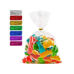 Clear Cellophane Plastic Popcorn Bag Cone Cellophane Bag