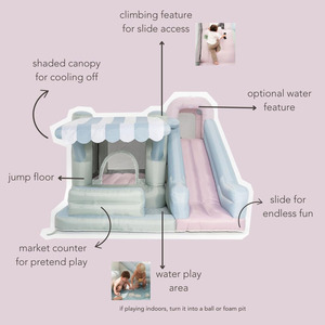 Casa de rebote de PVC comercial para interiores y exteriores, castillo hinchable pequeño con tobogán, Mini Casa de salto, gorila inflable para fiesta - Product Image 6