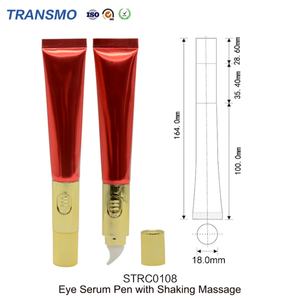 Tube de crème pour les yeux en gros, tube en plastique souple à presser, logo personnalisé, crème pour les yeux, flacon de 20 ml, tube transparent avec bouchon - Product Image 2