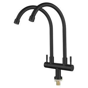 Robinet de cuisine au design moderne <span class=keywords><strong>à</strong></span> double poignée Robinet d'eau chaude et froide Fabrication chinoise Robinet d'eau Offre Spéciale <span class=keywords><strong>à</strong></span> bas prix - Product Image 4