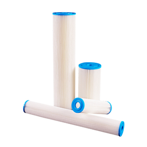 Élément filtrant en PET 20 microns 10/20/30/<span class=keywords><strong>40</strong></span> pouces 68mm <span class=keywords><strong>cartouche</strong></span> plissée en polyester mince pour système de filtration d'eau - Product Image 2