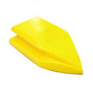 ロケット型フックアンドループハンドバフ研磨パッド、手動ブロックPUフォームハンドサンディングブロック、研磨工具ディスク研磨研削用 - Product Image 1