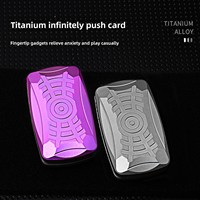 Alliage de titane fente infinie carte Push Portable décompression planche à roulettes EDC jouet pour apprendre le travail portable son domaine Gadget