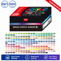 288 couleurs Guangna Direct Liquid Acrylic Markers, stylos à encre acrylique à flux stable, grande capacité, pour signalétique, peinture murale, fournitures artistiques