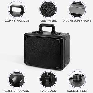 पोर्टेबल टिकाऊ एल्यूमीनियम फोम धातु वर्गीकृत कार्ड भंडारण बॉक्स आवश्यक उपकरण मामले 50 + खेल कार्ड गंध जलरोधी एवा - Product Image 3