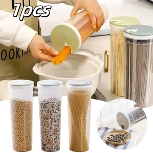 Noodles Sealed Can <b>Kitchen</b> Accessories Food Grade Plastic <b>Kitchen</b> <b>Storage</b> & Organization Quantitative Divided Can <b>Storage</b> Box - Product Image 1