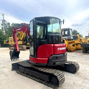 Mini-excavatrice Yanmar 55 d'occasion à bas prix, importée du Japon, VIO55, mini-pelleuse de 5,5 tonnes, excavatrice sur chenilles d'occasion avec chenilles en caoutchouc - Product Image 6