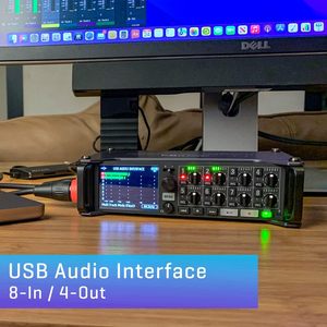 <span class=keywords><strong>ZOOM</strong></span> <span class=keywords><strong>F8n</strong></span> <span class=keywords><strong>Pro</strong></span> Field recorder/ Mixer สำหรับผู้สร้างภาพยนตร์นักดนตรี-8 xlr/trs อินพุต32-bit แบตเตอรี่ลอยการควบคุมแบบไร้สาย - Product Image 4