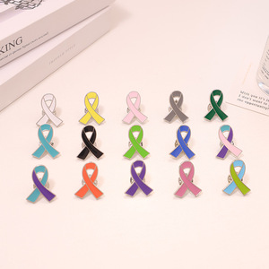 Broche de Lazo de Aleación de Zinc Electrochapado para la Concienciación sobre la Salud Femenina, Prevención del VIH, Regalo Promocional de Lujo - Product Image 1