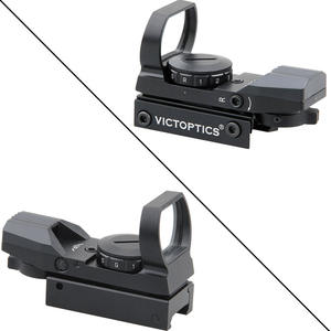 OEM के थोक 1x23x34 होलोग्राफिक दृष्टि समायोज्य 4 Reticles सामरिक खुले इलेक्ट्रो रेड और ग्रीन डॉट पलटा लाल डॉट दृष्टि - Product Image 1