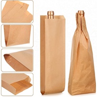 Sac de rangement pour pain en papier kraft brun, sac réutilisable de qualité alimentaire pour l'emballage de longs pains français et de biscuits, sac de boulangerie anti-humidité