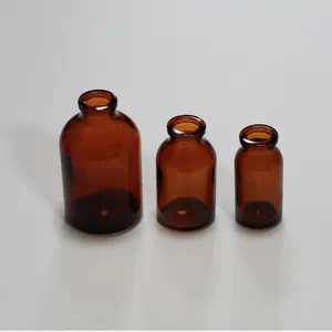 Groothandel 100Ml Amber Medicijnglas Farmaceutische Fles Gegoten Injectieflacons Voor Antibiotica