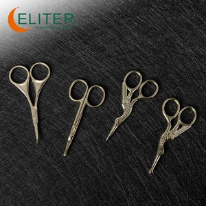 Tijeras para cutículas de acero inoxidable con punta curva Eliter, microtijeras para cutículas curvas, tijeras para cutículas de uñas - Product Image 3