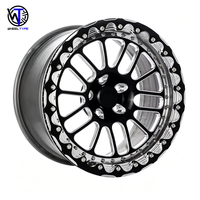 Jantes de voiture forgées 16 17 18 22 14 -32 pouces, jantes personnalisées 5x100/5x112/5x114.3/5x120/6x139.7, jante Beadlock pour course de dragster