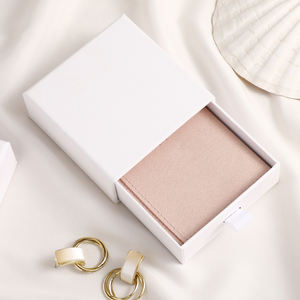 Bolsa de Joyería Personalizada de Microfibra con Solapa de Terciopelo <span class=keywords><strong>para</strong></span> Aretes, Collares, Pulseras y Anillos, con Logotipo - Product Image 6