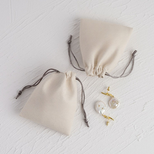 Custom Logo Luxury Microfiber Lightweight <b>Drawstring</b> Bags for <b>Bracelet</b> Packaging Jewelry Pouch Gift Packaging - Product Image 3