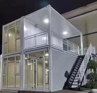 Casa Contenedor Desmontable Tipo Terraza Gangte, Oficina Prefabricada con Panel Sándwich, Diseño Moderno para Uso en Apartamentos y Hoteles