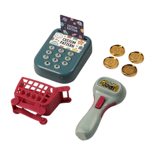 Juguete <span class=keywords><strong>de</strong></span> Supermercado para Niños, Caja Registradora con Escáner, Carrito <span class=keywords><strong>de</strong></span> Compras, Dinero <span class=keywords><strong>de</strong></span> Juguete, Moldes y Funciones Personalizables - Product Image 2