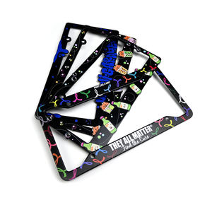 Bon marché Vente en gros Cadres de <span class=keywords><strong>plaque</strong></span> d'<span class=keywords><strong>immatriculation</strong></span> vierges réutilisables écologiques Support de <span class=keywords><strong>plaque</strong></span> de voiture <span class=keywords><strong>avec</strong></span> <span class=keywords><strong>logo</strong></span> personnalisé - Product Image 2