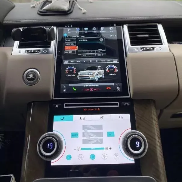 7 "İklİm ekran paneli Land Rover Range Rover Sport için L320 AC Panel hava dokunmatik araba LCD monitörü kontrol klima paneli