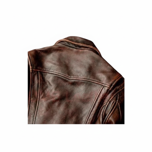 Chaqueta de invierno de cuero genuino para hombres y mujeres con diseño de capucha de piel sintética Forro de algodón Transpirable y a prueba de viento Classy Vintage - Product Image 1