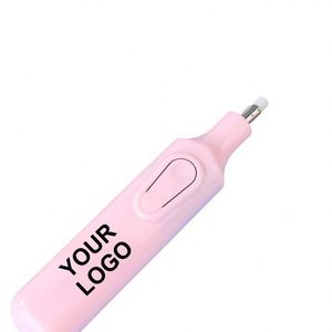 Borrador Eléctrico de Precisión con Punta Giratoria de Goma con Logotipo Personalizado de la Escuela Ys243, con Recambio para Niños - Product Image 1