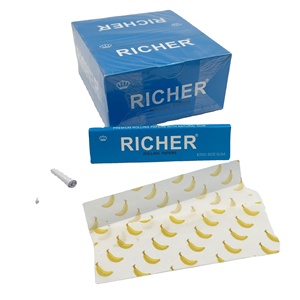 กระดาษมวนบุหรี่ริชเชอร์ คิงไซส์ สลิม รูปทรงสี่เหลี่ยม สีฟ้า สีส้ม สีเขียว - Product Image 3
