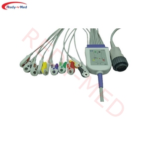 Câble EKG REDY-MED compatible Cardioline Delta 30/Delta 30D/Delta 60/Delta 60 Plus à 10 brins en TPU, longueur 3,6 m, certifié CE Classe I - Product Image 3