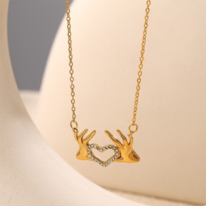 Ensemble de colliers en forme de cœur bohème plaqué or avec perles colorées pour femmes - Product Image 6