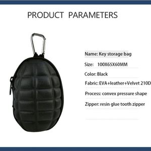 กระเป๋าใส่กุญแจแบบแข็ง EVA ขนาดเล็กแบบกำหนดเอง พร้อมห่วงกุญแจ - Product Image 3