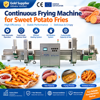 Machine de friture automatique et continue pour frites de patates douces, frites, chips de manioc, haute capacité